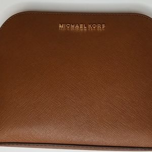 Michael Kors Brown Large Dome Cindy Crossbody